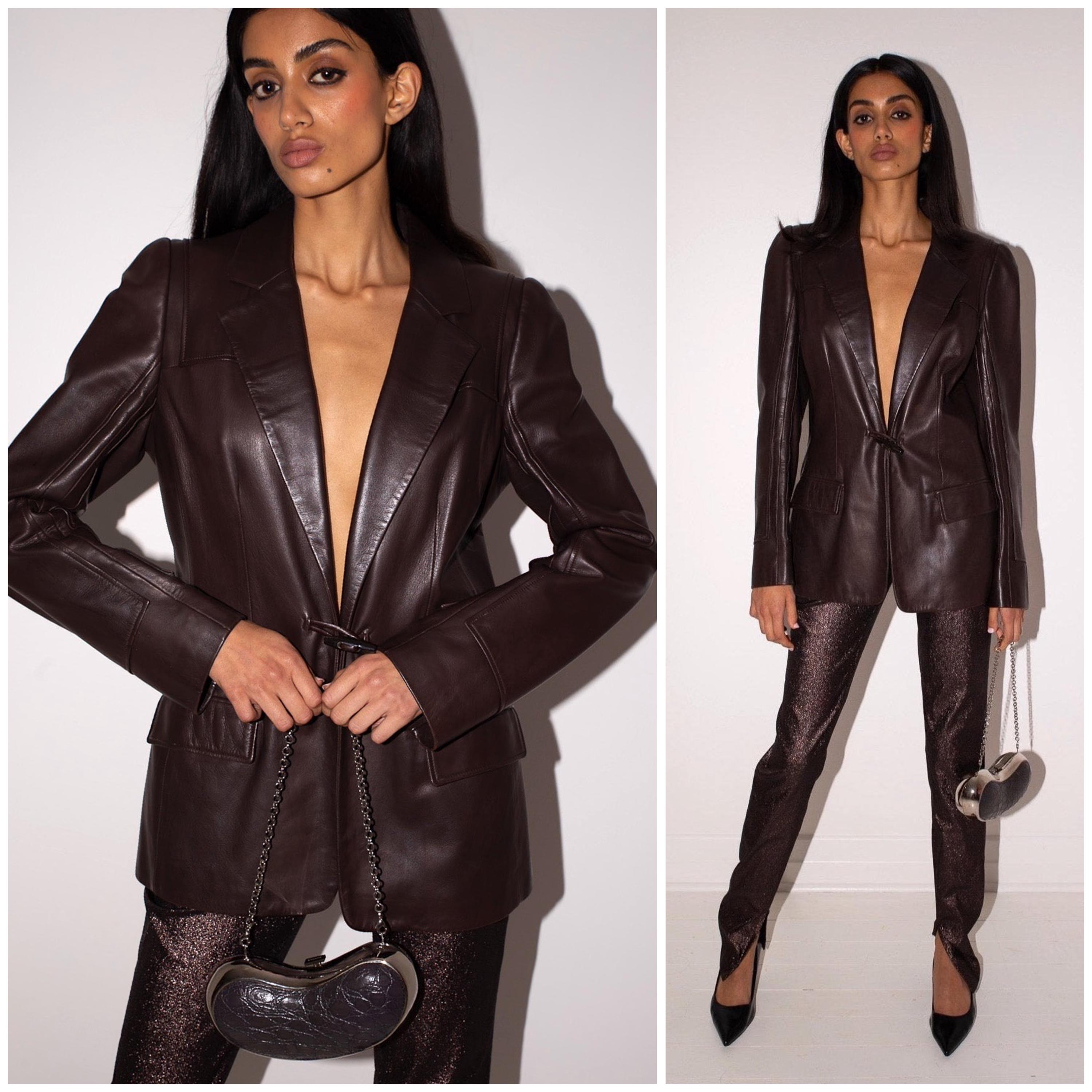 Loewe Leather Jacket - Etsy Loewe Leather Jacket - Etsy