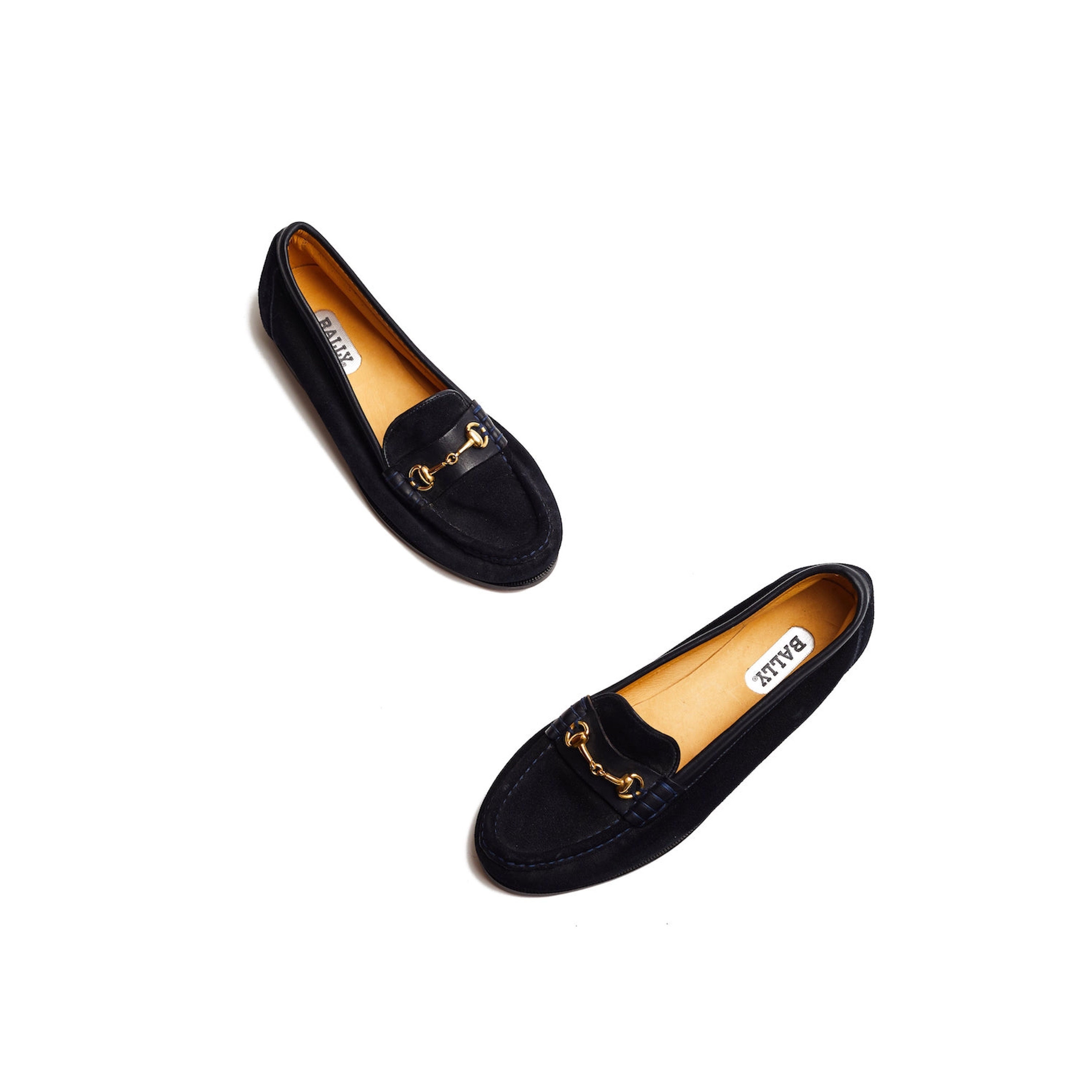 Vintage 80 s BALLY Suede Loafers Gold Horsebit Buckles Midnight Blue Contrast Stitiching Leather Trim Made in Italy Etsy Australia