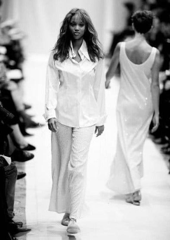 Vintage 90's KATHERINE HAMNETT Pants / SS 1994 Runway / Sequin