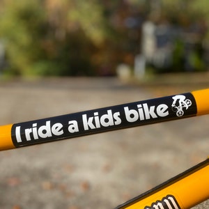 I Ride A Kids Bike BMX decal image 1