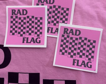 RAD FLAG checkerboard decal (Set of 3)