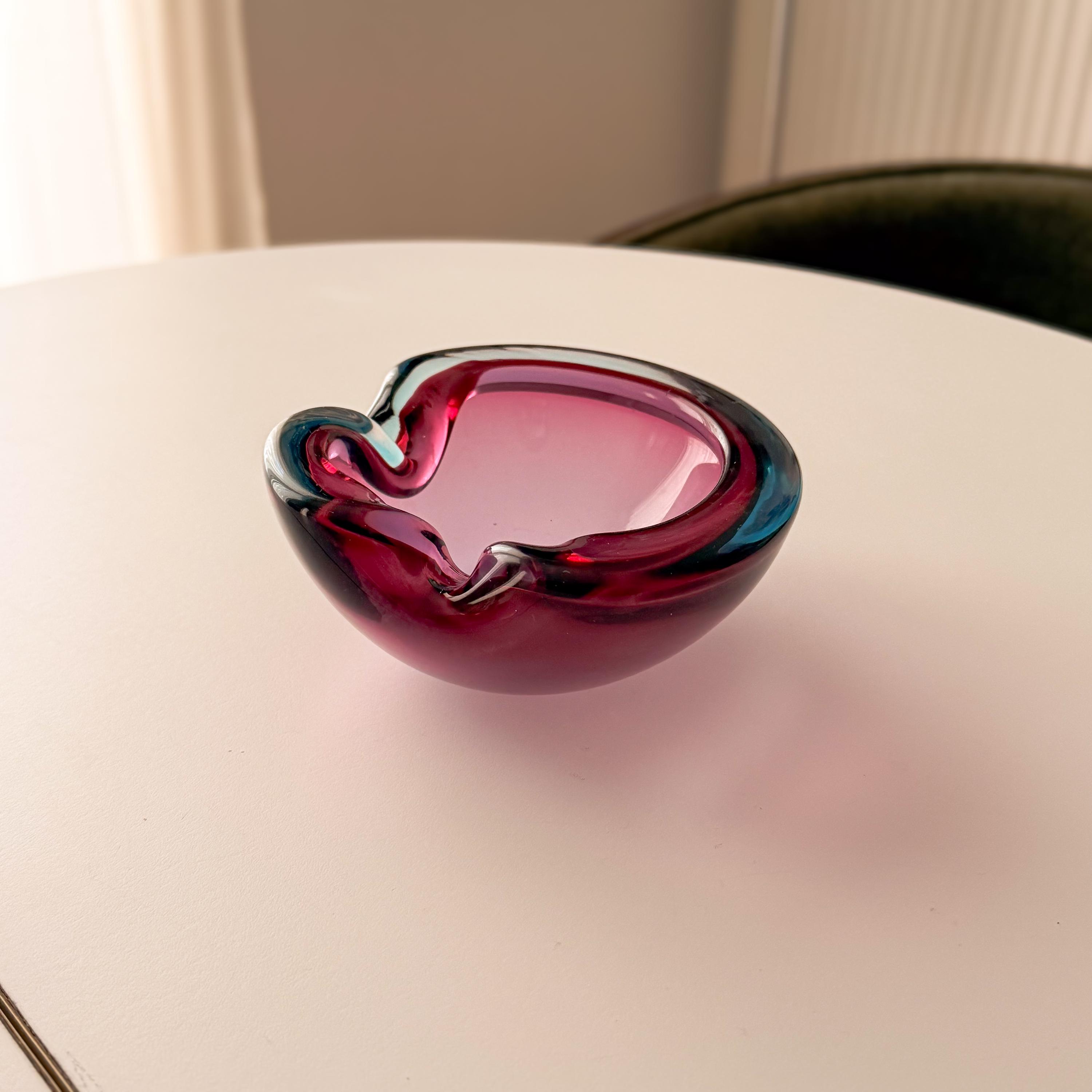 Murano Glass Blue Ashtray - Etsy