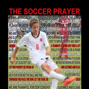 The Soccer Prayer personalized with ball, Soccer prayer, Soccer print,  Soccer poster,  Sports Prayer, Senior Night, Sports Banquet