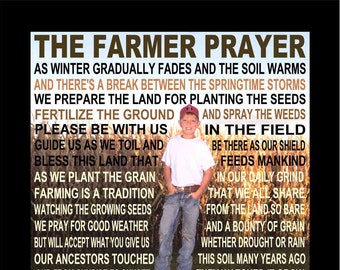 The Farmer Prayer personalized, Farmers print, print for farmers, Tractor Poem, John Deere, International Tractor, Red Tractor