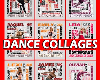 Dance Collage, Dance Studio Collages, Dance Studio, Dance Team Collage, Dance Prints, Dance Allegro, Senior Night, Sports Banquet, Dance
