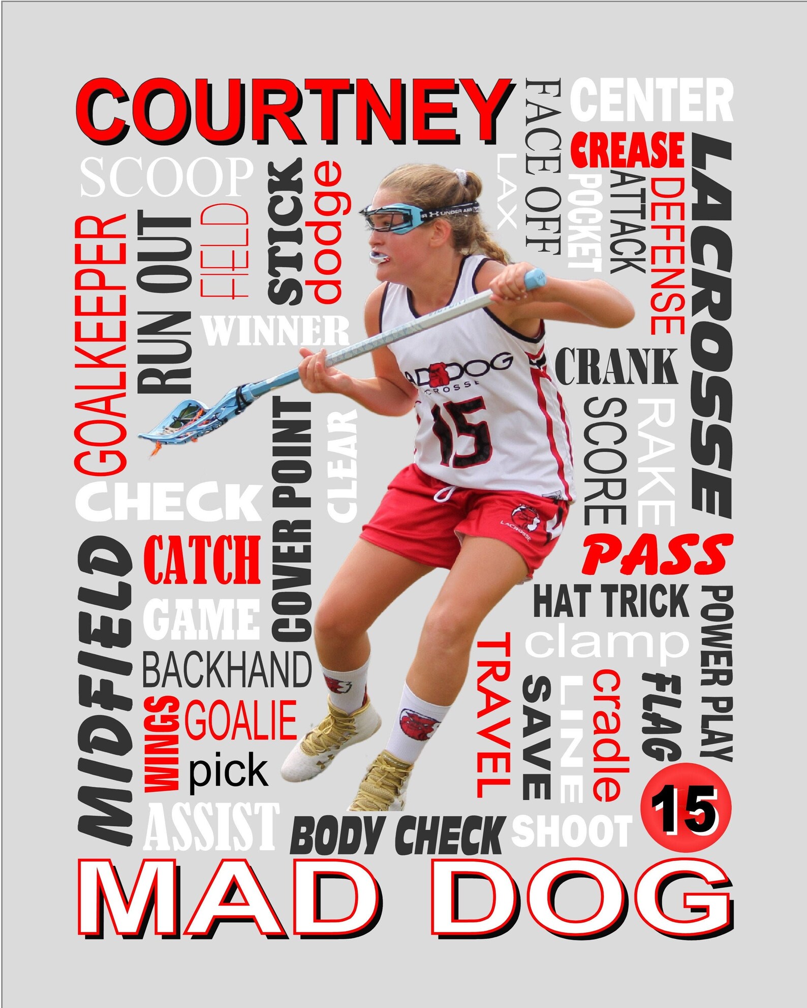 Lacrosse Word Collage With Photo Lacrosse Collage Lacrosse Etsy
