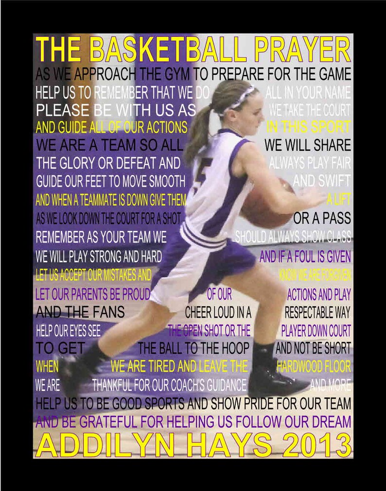 The Volleyball Prayer Personalized With Photo Senior Night Etsy