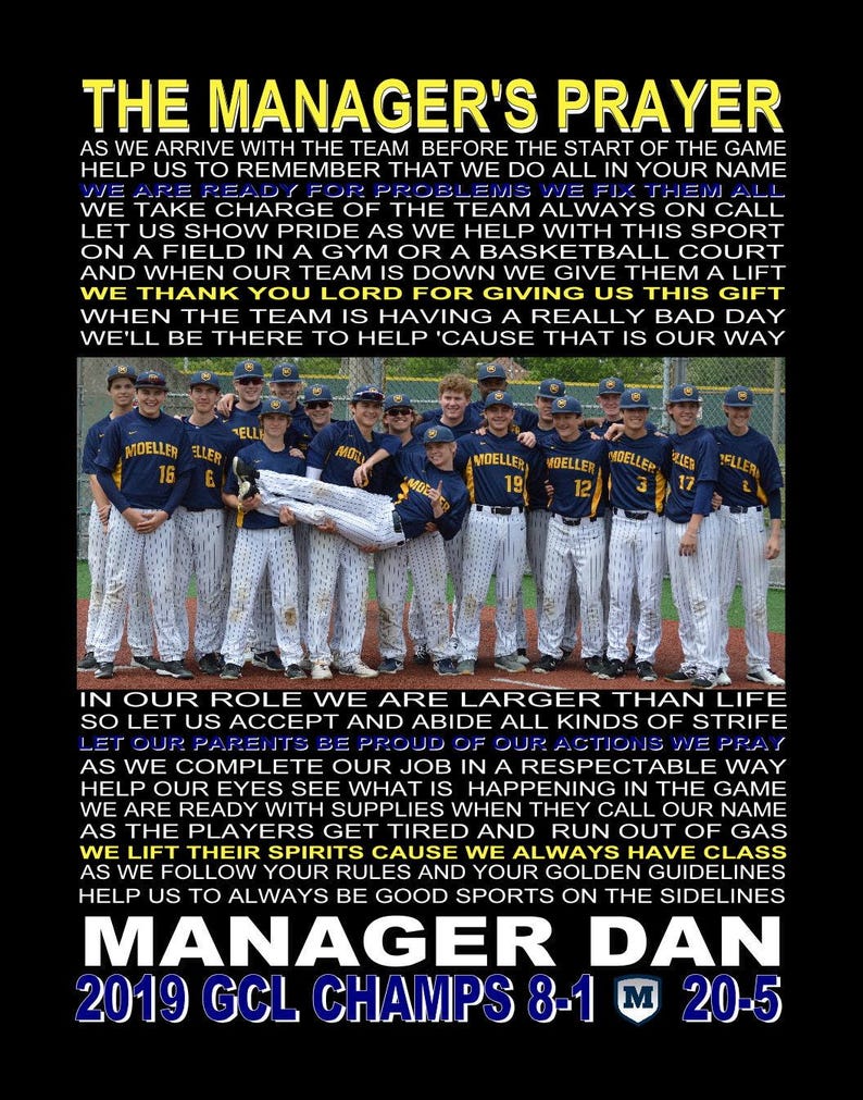 Trainer Collage, Videographer Collage, Manager Collage, Custom Collages, Sports Collages, Trainer Print, Videographer Print, Manager Print image 4