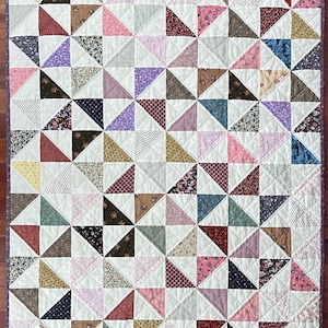 Purple Pinwheels - Crib Quilt