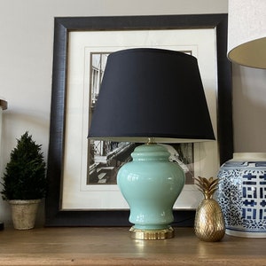 Green Hand Crafted Wallpaper Roller Lamps (pair) – Bonita Interiors