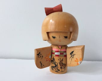 Japanese Kokeshi wooden doll / figurine