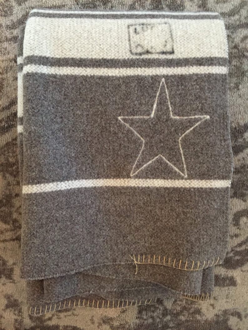 Vintage Italian Wool Army Officers Blanket Etsy