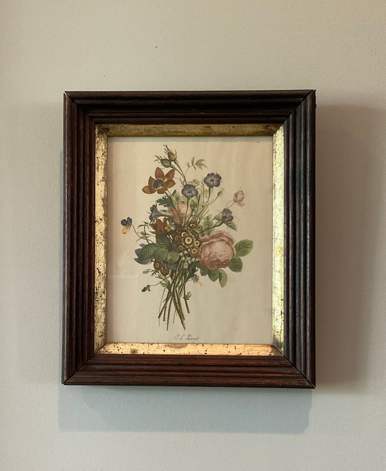Vintage Floral Wall Gallery Art 2 Available Etsy