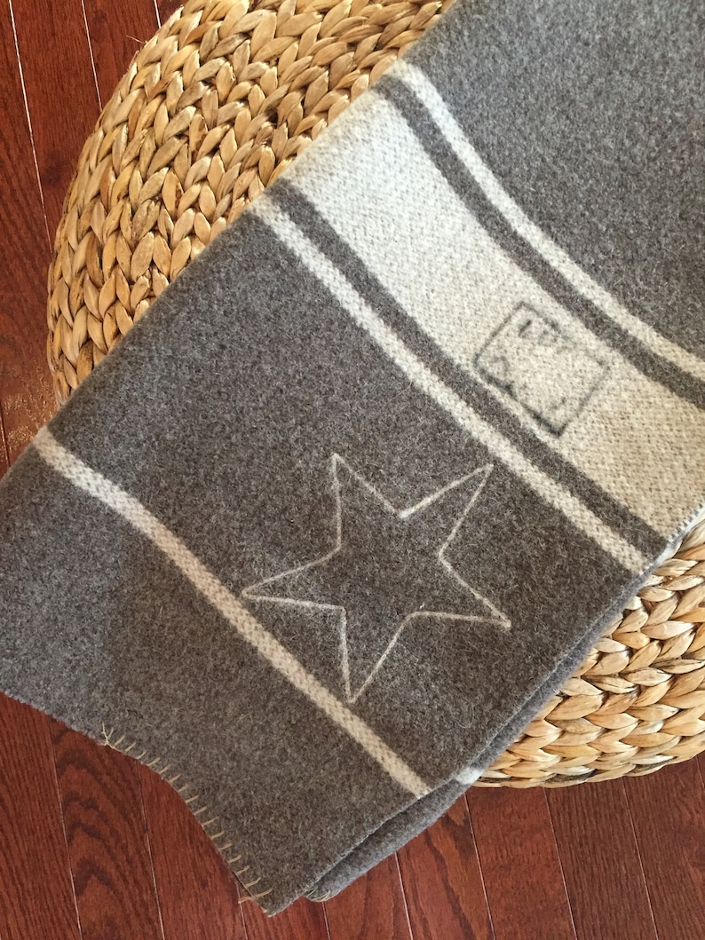 Vintage Italian Wool Army Officers Blanket Etsy