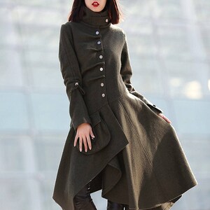 asymmetrical peacoat
