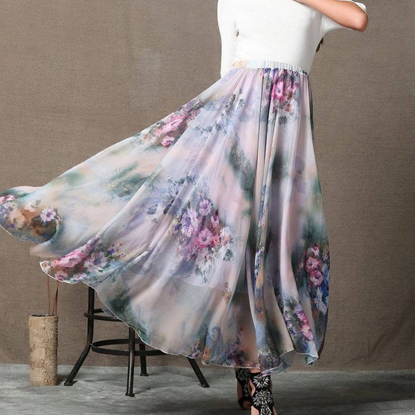 Chiffon Skirt - Etsy