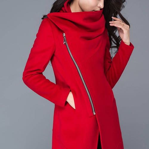 mens red wool jacket