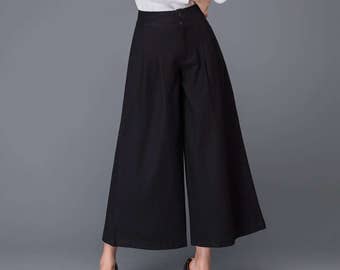 Gray wool pants maxi wool pants wide leg pants womens | Etsy