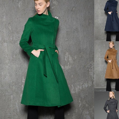 green coat women