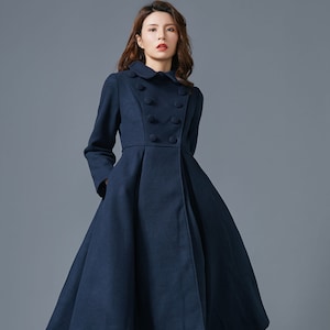 Wool Princess Coat, Dress Coat, 1950s Vintage Inspired Swing Coat, Long  Wool Coat Women, Winter Coat Women, Fit and Flare Coat 1640 -  Canada