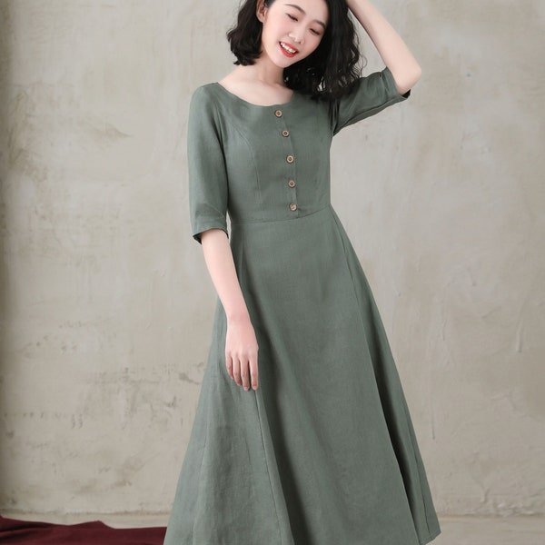 Organic Linen Dress - Etsy