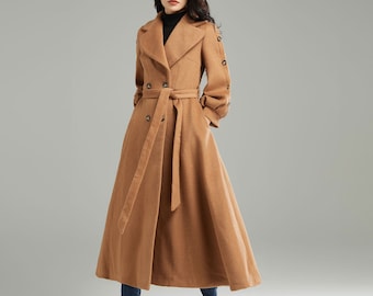 volume wool tailored coat charcoal gray | épine