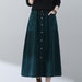 Irregular corduroy skirt - GOTS/Vegan - Light feather gray