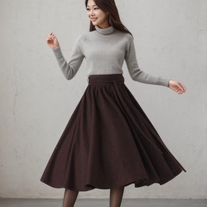 Wool Circle Skirt, Wool Skirt, Winter Wool Skirt, Midi Skirt Wool Circle Skirt, Wool Skirt, Winter Wool Skirt, Midi Skirt