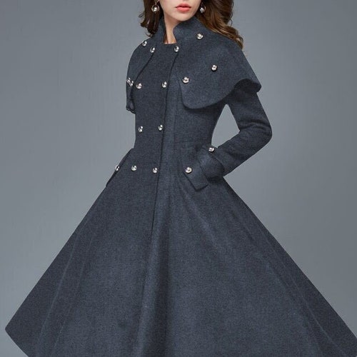 flared winter coat