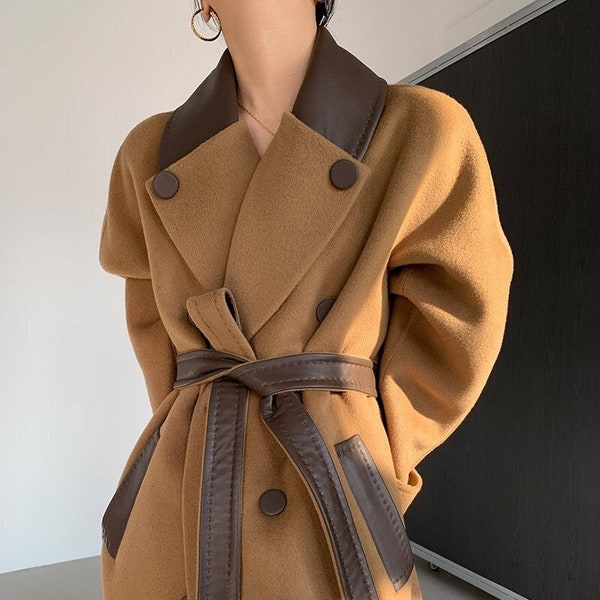 Camel Coat Women Etsy