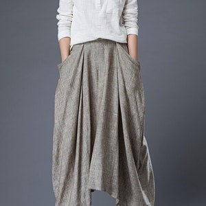 Linen Skirt, Maxi Skirts, Skirts for Women, Linen Maxi Skirt, Long ...