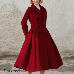 Wool Coat, Womens Long Coat, Brown Coat, Wrap Wool Coat, A Wool Coat, Womens Long Coat, Brown Coat, Wrap Wool Coat, A