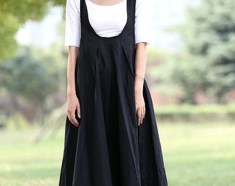 black pinafore dress size 20