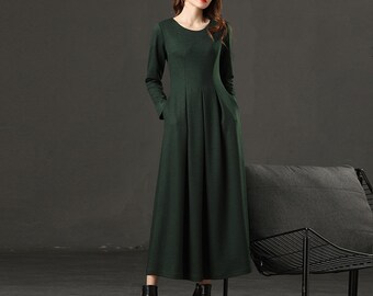 oversized wool dress