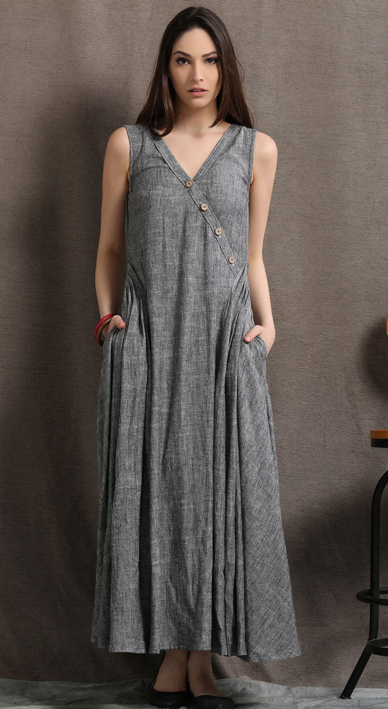 Linen Dress Linen Maxi Dress for Women Womens Dresses - Etsy