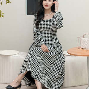 ワンピース GREY WOOL TAILORED MIDI DRESS Grey Wool Tailored Midi Dress – self-portrait