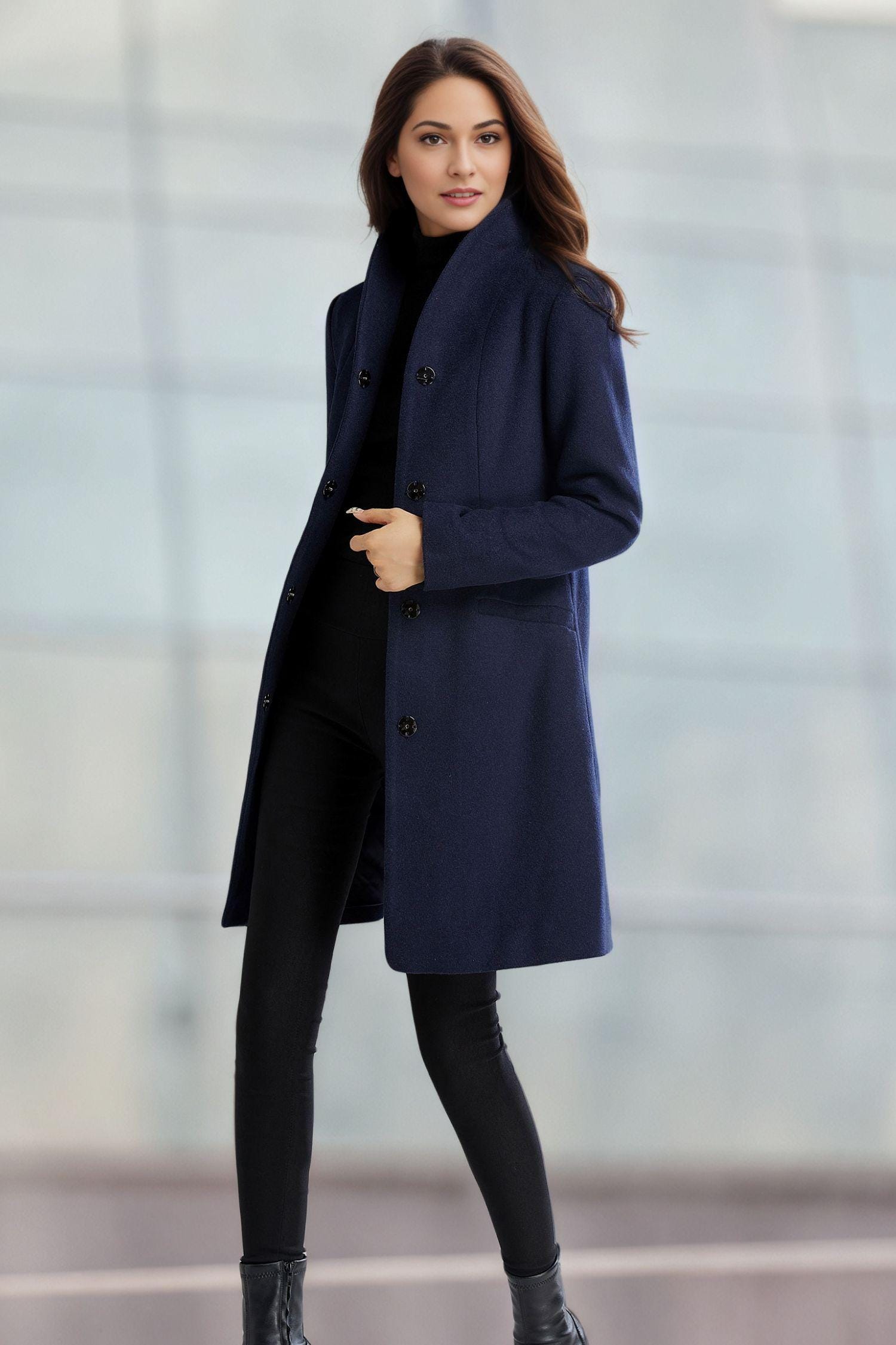 ジャケット・アウター AT LAST&CO WOOL COAT DARK NAVY Buy Navy Blue Signature 100% Wool Jacket from Next USA