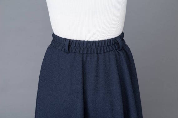 Wool Skirt, Vintage Skirt, Maxi Skirt, Wool Skirts, Navy
