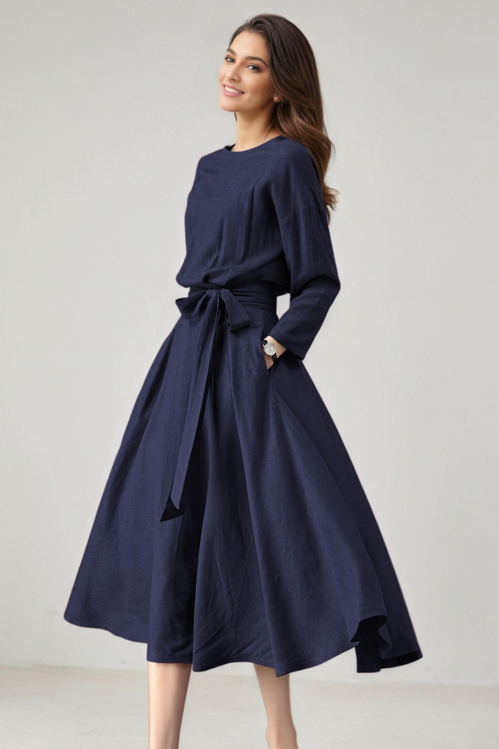 casual dress clothes women Febriajuce Women's Summer Wrap Maxi Boho Floral V Neck Pin on dress ideas Size:xlarge Knit Dresses