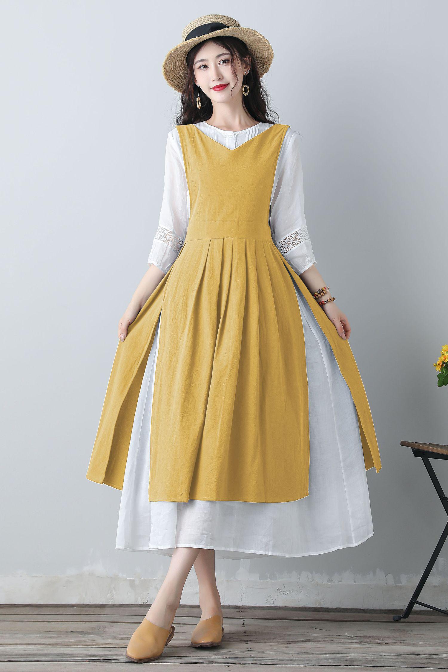 Pinafore Flare Dress - Etsy