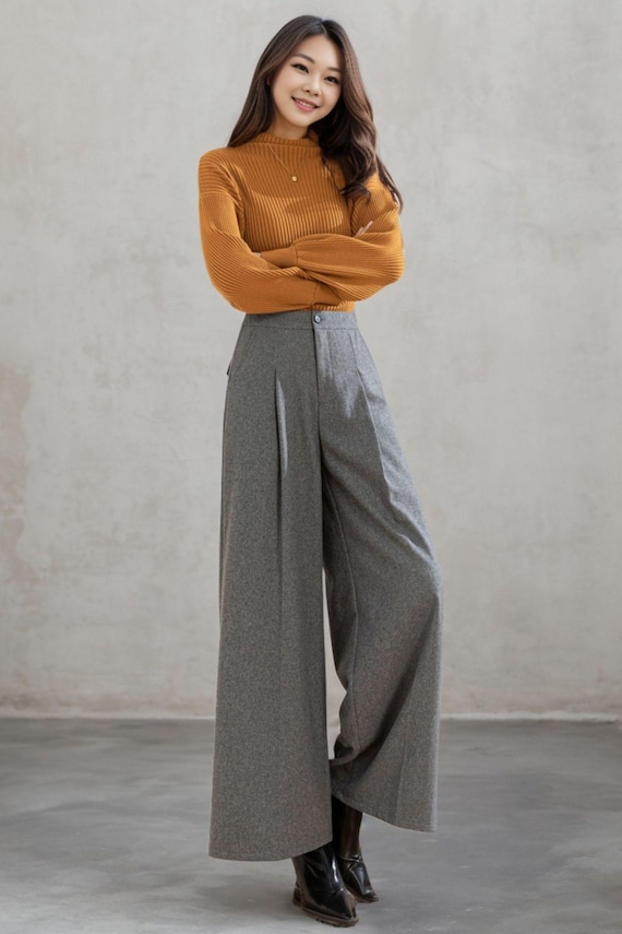 【2plan】Remble Wool Wide Pants TheMerinoWoolWideLegPants-24AW