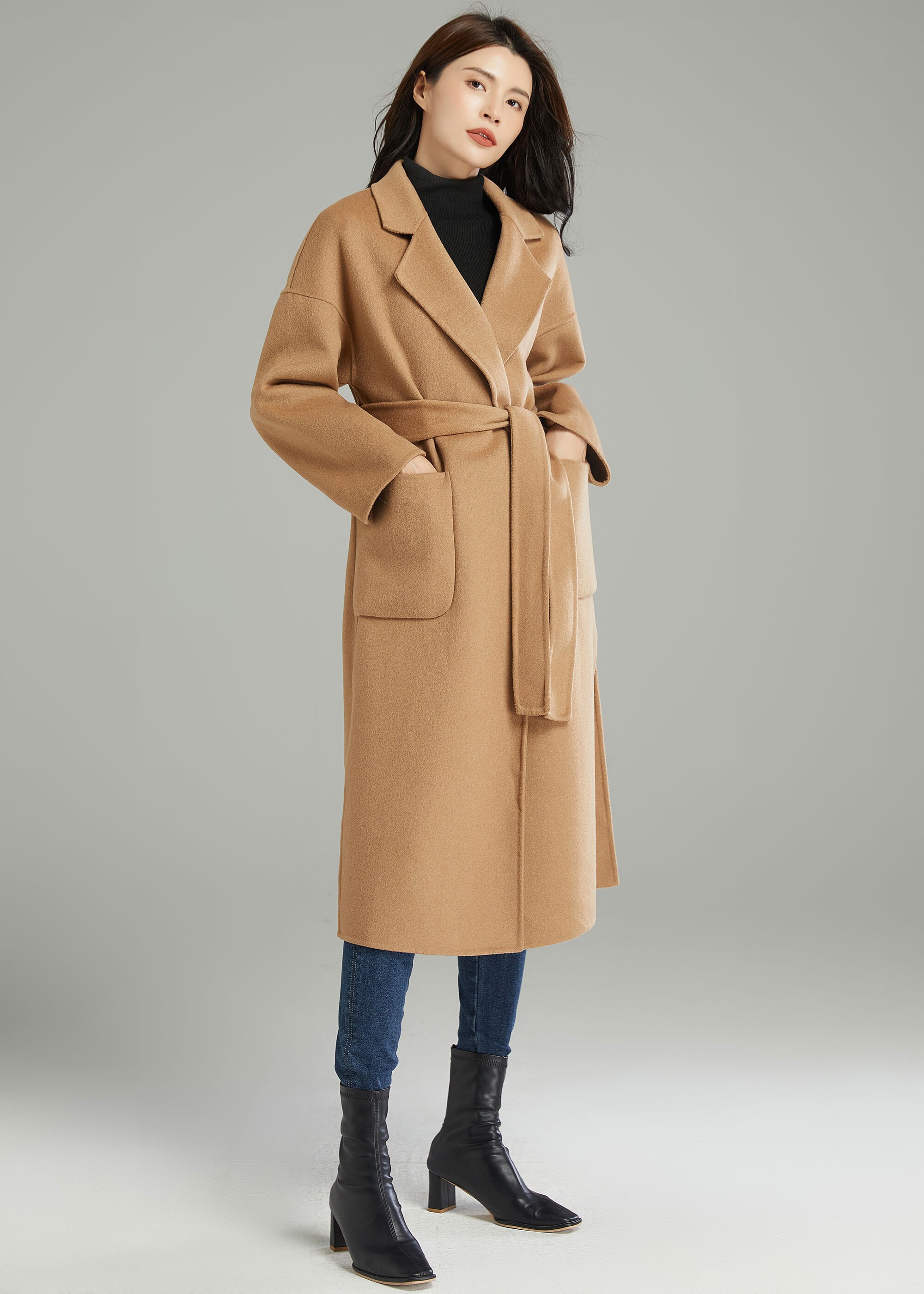 ジャケット・アウター epine volume wool tailored coat epine volume wool tailored あったかくっ coat