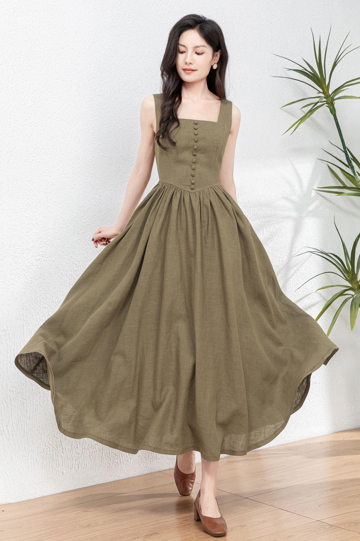 Army Green Dress - Etsy Canada