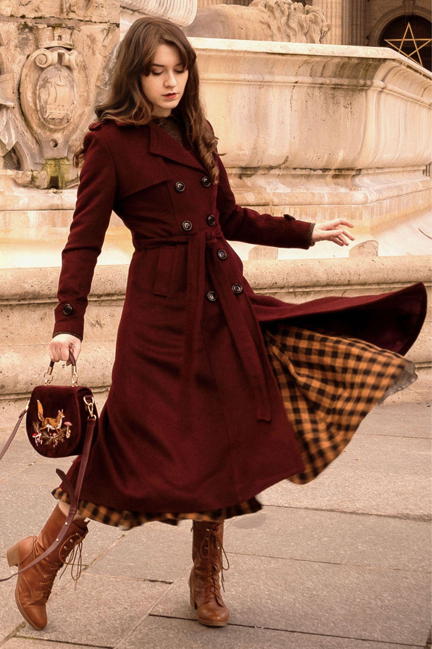 ジャケット・アウター URU 19AW WOOL CHECK BELTED COAT URU 19AW 日本製 WOOL CHECK BELTED COAT - ARCHIVESTOCK