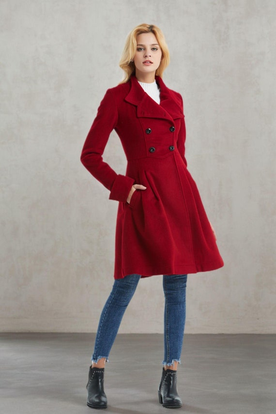 Wool Coat, Midi Coat, Womens Wool Coat, Winter Coat Women, A Line Coat, Overcoat, Retro Wool Coat, Peacoat, Handmade Coat, Ylistyle C4422 - Etsy Wool Coat, Midi Coat, Womens Wool Coat, Winter Coat Women, A Line Coat, Overcoat, Retro Wool Coat, Peacoat, Handmade Coat, Ylistyle C4422 - Etsy