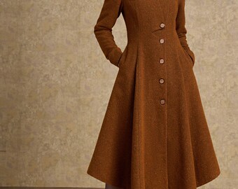 Wool Coat,hooded Wool Coat, Womens Coat, Winter Coat
