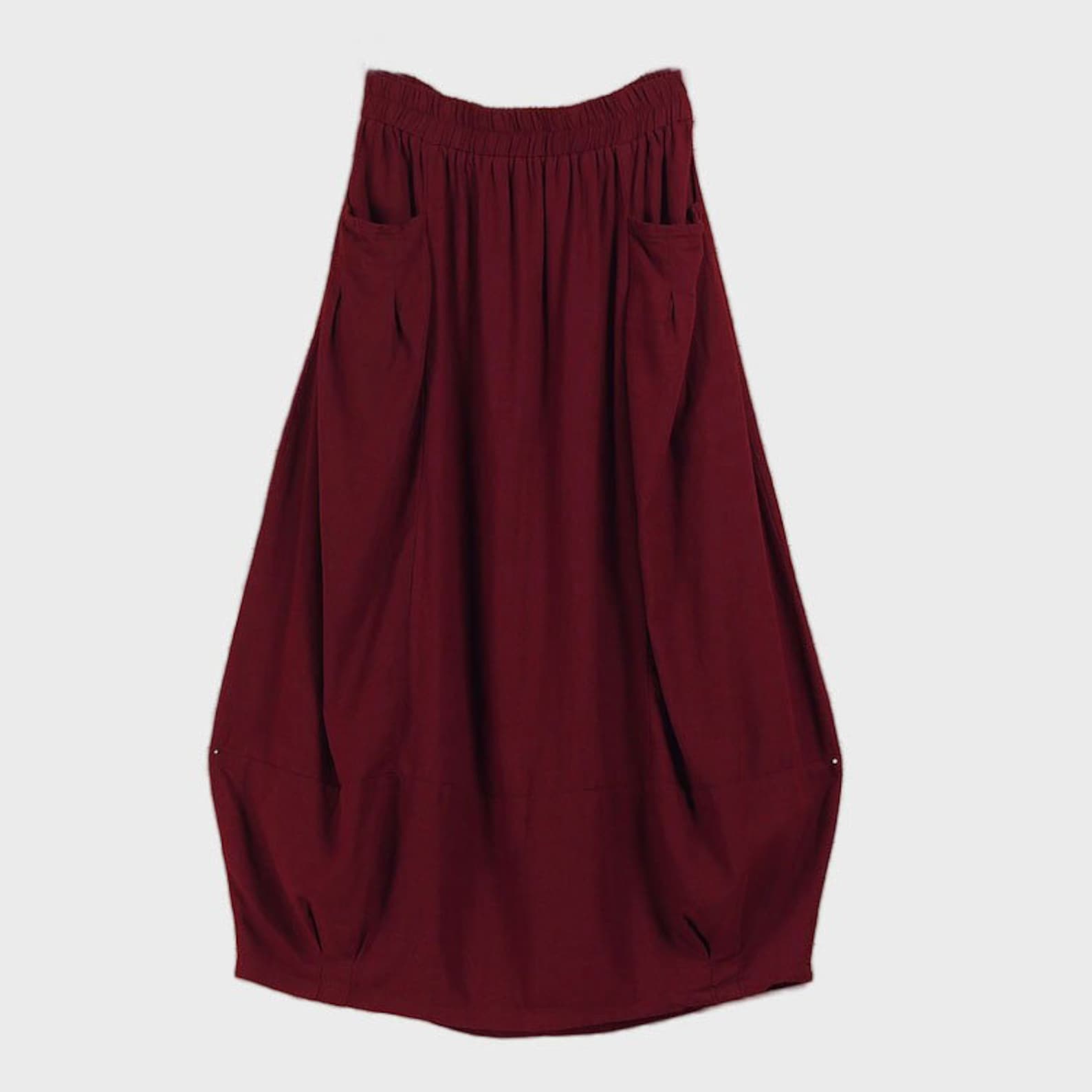 Linen Skirt Long Linen Skirt Casual Linen Skirt Brown Linen Etsy Canada