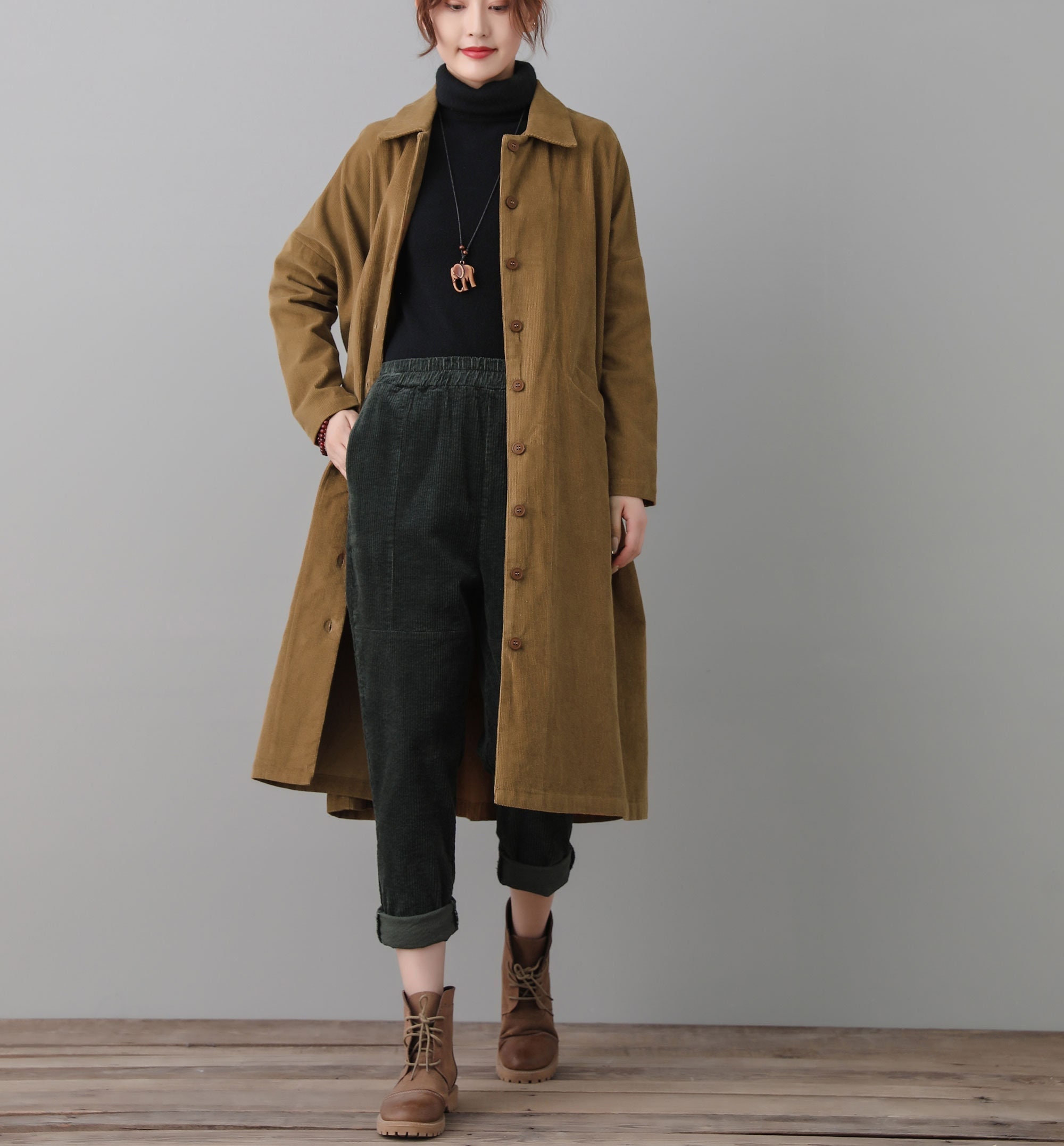 corduroy womens coat