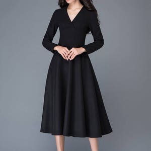 Wool Dress Woman Dress Winter Dress Vintage Dress Womens - Etsy