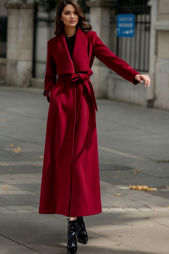 Women Long Trench Coat Graphic Printing Long Sleeve Jacket Open 並行輸入品 ChengBeautiful Women\u0027s Coat Women\u0027s Single Breasted Trench Coat